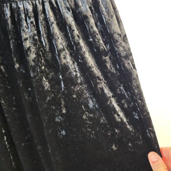 Somedays Lovin Erin Maxi Dress S Black Velvet Embroider Dark Romantic Whimsigoth - Picture 15 of 16